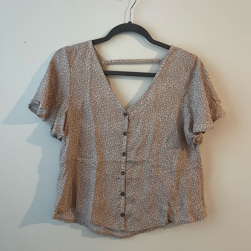 Urban patterned blouse
